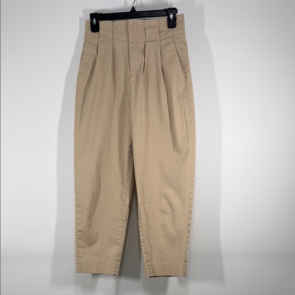 Banana Republic Cropped High-Rise Tapered Khakis - Size 6